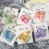 New cute bow, mesh, heart-shaped embroidered bb clip, bangs clip, children's versatile, sweet hair band, hair clip and hair accessory Application Scenario